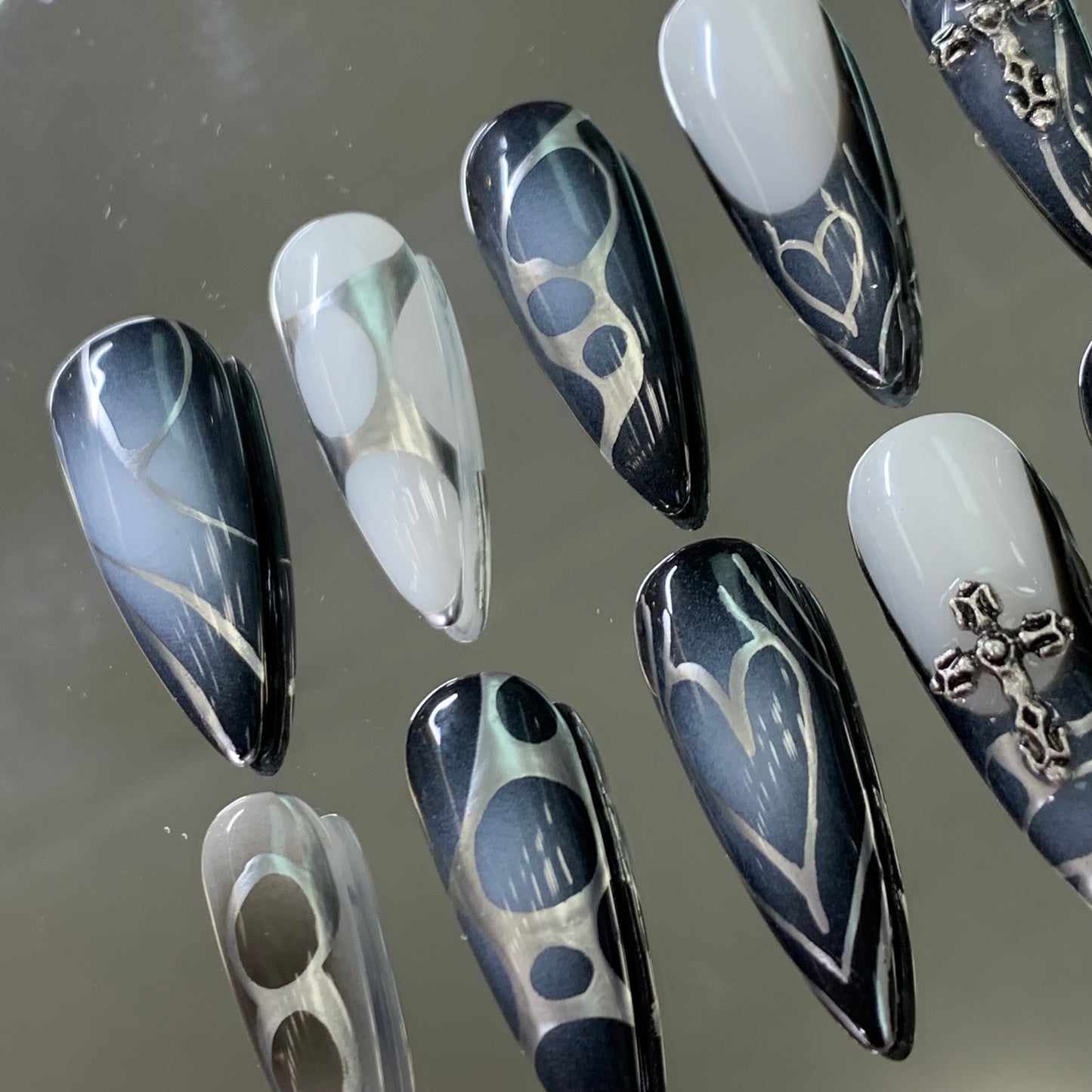 3d chrome nails cybersigil nail art
