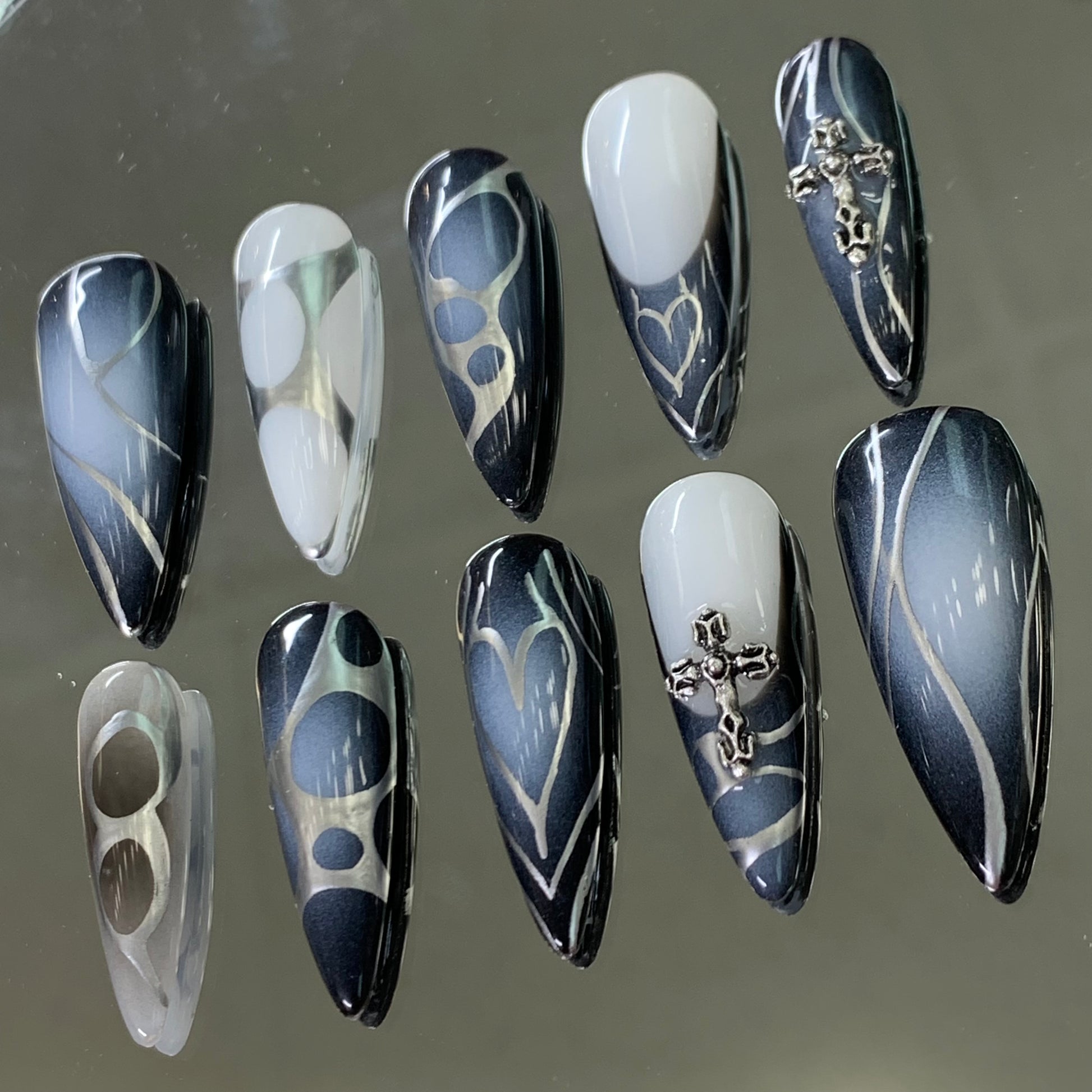 3d chrome nails cybersigil nail art