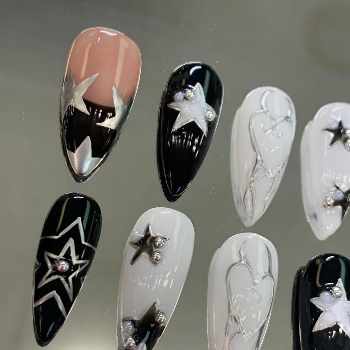 3d chrome nails cybersigil nail art